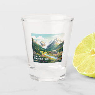 Glacier-Nationalpark Kanada Schnapsglas