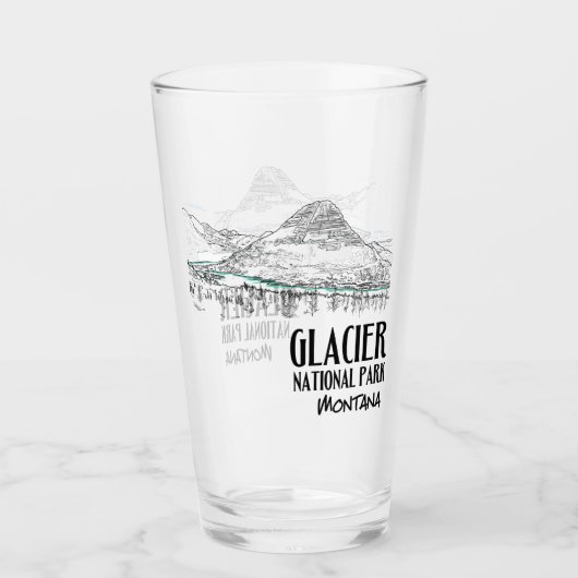 Glacier Nationalpark Locarno Glas (Vorderseite)