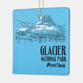 Glacier Nationalpark Locarno Keramikornament (Links)