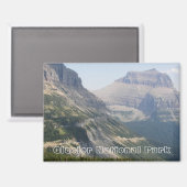 Glacier Nationalpark Logan Pass Landschaft Magnet (Vorderseite/Rückseite)