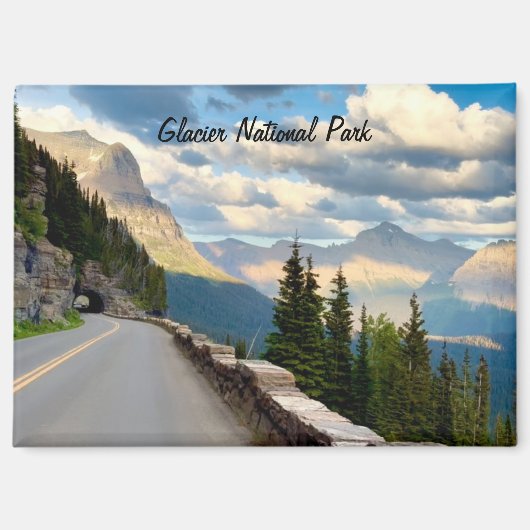 Glacier-Nationalpark-Magnet Magnet (Vorderseite)