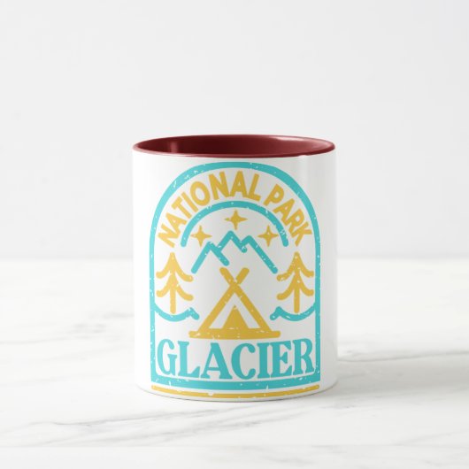 Glacier Nationalpark Monoline Tasse (Zentrum)