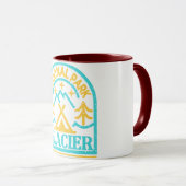 Glacier Nationalpark Monoline Tasse (VorderseiteRechts)