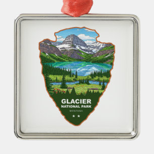Glacier-Nationalpark Montana Arrowhead Ornament Aus Metall