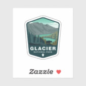 Glacier Nationalpark Montana | Die Aufkleber (Blatt)