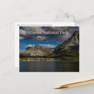 Glacier-Nationalpark Montana Feiertagspostkarte