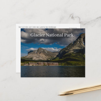 Glacier-Nationalpark Montana Feiertagspostkarte