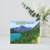 Glacier Nationalpark Montana Flat Card (Stehend Vorderseite)