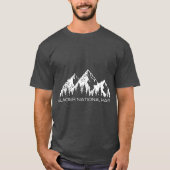 Glacier Nationalpark Montana Gartenteich Gletscher T-Shirt (Vorderseite)