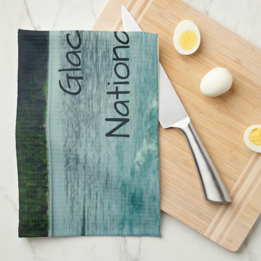 Glacier Nationalpark Montana Geschirrtuch (Viertel Falte)