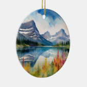 Glacier Nationalpark Montana Keramik Ornament (Rechts)