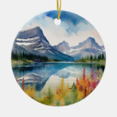 Glacier Nationalpark Montana Keramik Ornament (Vorne)