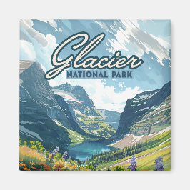 Glacier Nationalpark Montana Magnet