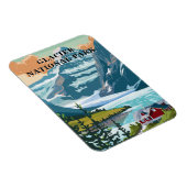 Glacier Nationalpark Montana Magnet (Rechte Seite)