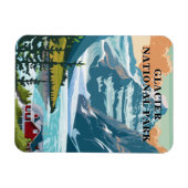 Glacier Nationalpark Montana Magnet (Horizontal)