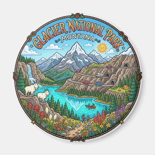 Glacier-Nationalpark Montana Magnet