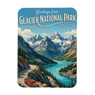 Glacier-Nationalpark Montana Magnet