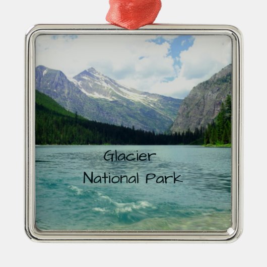 Glacier Nationalpark Montana Ornament Aus Metall (Vorne)