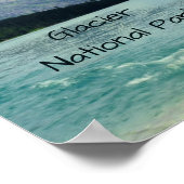 Glacier Nationalpark Montana Poster (Ecke)