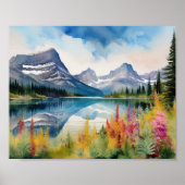 Glacier Nationalpark Montana Poster (Vorne)
