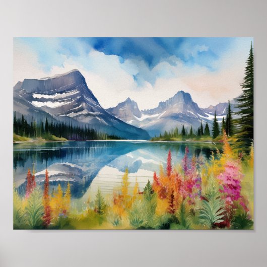 Glacier Nationalpark Montana Poster (Vorne)