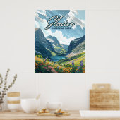 Glacier Nationalpark Montana Poster (Küche)