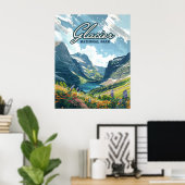 Glacier Nationalpark Montana Poster (Heimbüro)