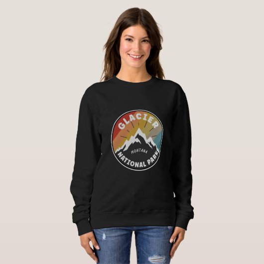 Glacier Nationalpark Montana Sweatshirt (Vorne ganz)