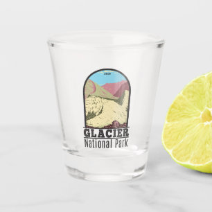 Glacier Nationalpark Montana Triple Diviak Peak Schnapsglas