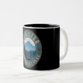 Glacier Nationalpark Montana Usa Gebirge Geschenke Zweifarbige Tasse (VorderseiteRechts)