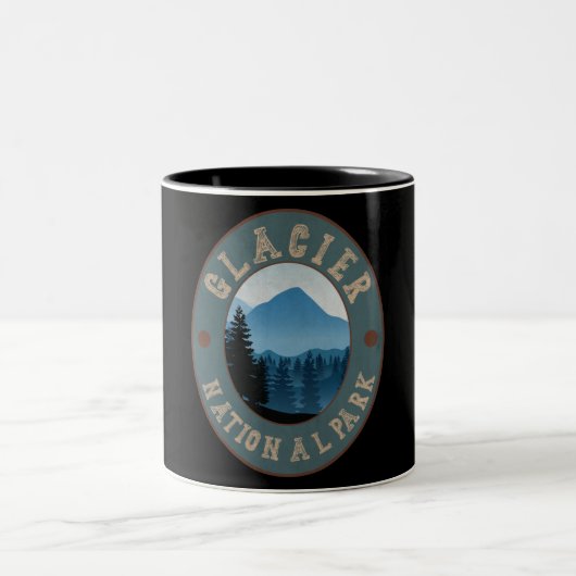 Glacier Nationalpark Montana Usa Gebirge Geschenke Zweifarbige Tasse (Mittel)