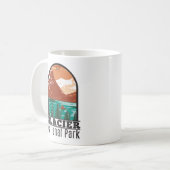 Glacier Nationalpark Montana Vintag Kaffeetasse (Vorderseite Links)
