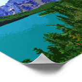 Glacier Nationalpark Montana Vintag Poster (Ecke)