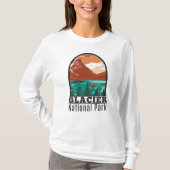 Glacier Nationalpark Montana Vintag T-Shirt (Vorderseite)