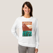Glacier Nationalpark Montana Vintag T-Shirt (Vorne ganz)