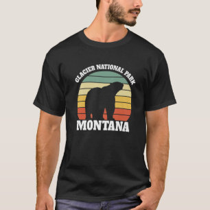 Glacier Nationalpark Montana Vintager Polarbär T-Shirt