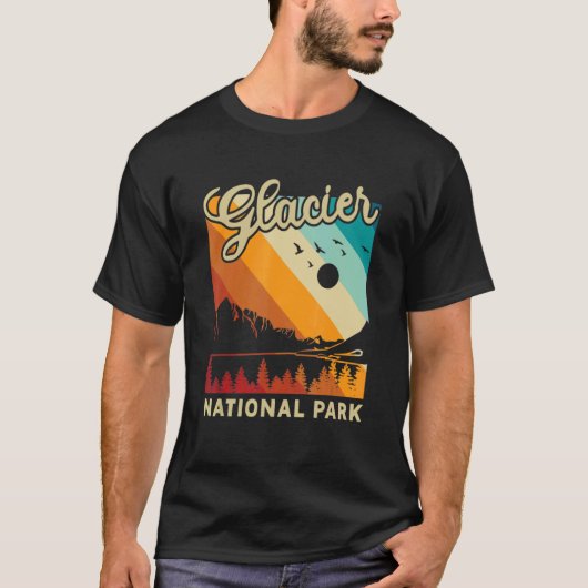 Glacier Nationalpark Nationalpark California T-Shirt (Vorderseite)