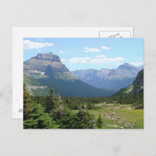 Glacier Nationalpark Nordwestmontana Postkarte (Vorne/Hinten)