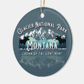 GLACIER NATIONALPARK PFLEGEN URLAUB KERAMIK ORNAMENT (Links)