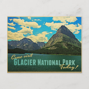 Glacier-Nationalpark Postkarte