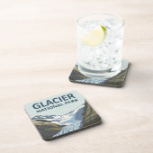 Glacier Nationalpark Reisen Getränkeuntersetzer (Rechte Seite)