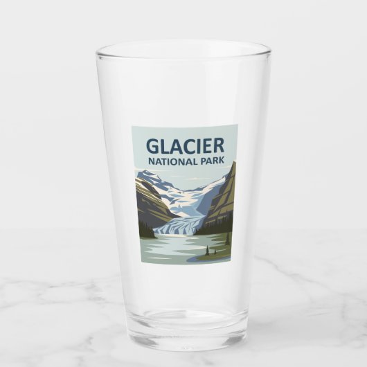 Glacier Nationalpark Reisen Glas (Vorderseite)