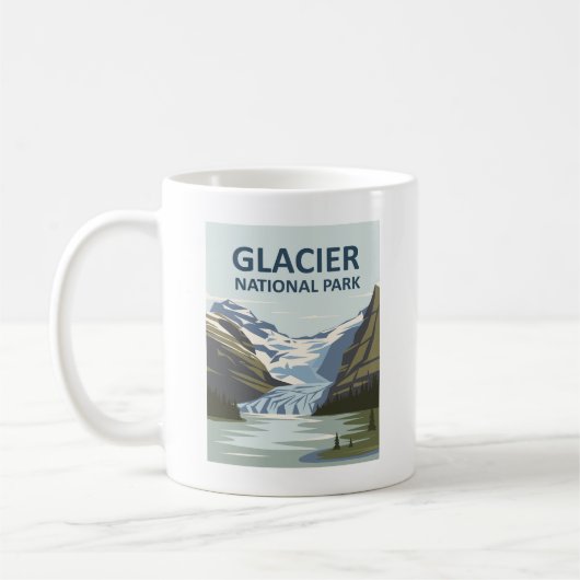Glacier Nationalpark Reisen Kaffeetasse (Links)