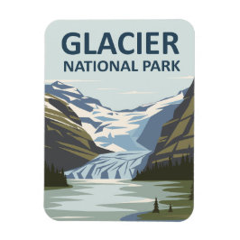 Glacier Nationalpark Reisen Magnet