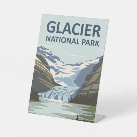 Glacier Nationalpark Reisen Sockelschild (Vorderseite)