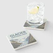 Glacier Nationalpark Reisen Steinuntersetzer (Seitenansicht)