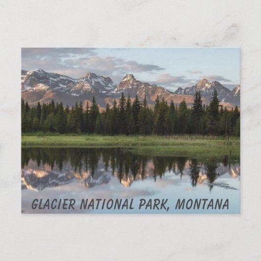 Glacier Nationalpark Rocky Mountains Postkarte (Vorderseite)