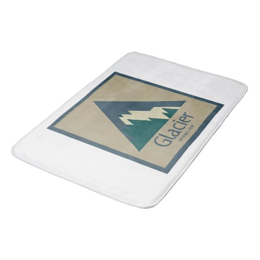 Glacier Nationalpark Rustikal Badematte (Schrägansicht)