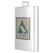 Glacier Nationalpark Rustikal Flachmann (Links)