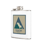 Glacier Nationalpark Rustikal Flachmann (Links)